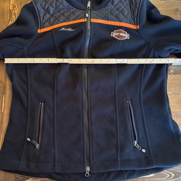Harley-Davidson Black Zip Up Fleece Jacket - Picture 7 of 12